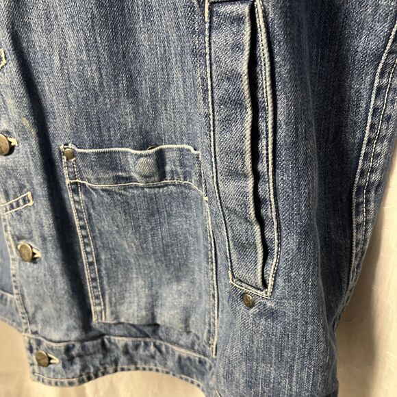 BLUE WILLI'S Rare Vintage Trucker Denim Jacket Blue Jean Mens Size XXXL - Picture 10 of 16